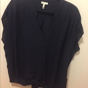 Joie Tie-Front Blouse